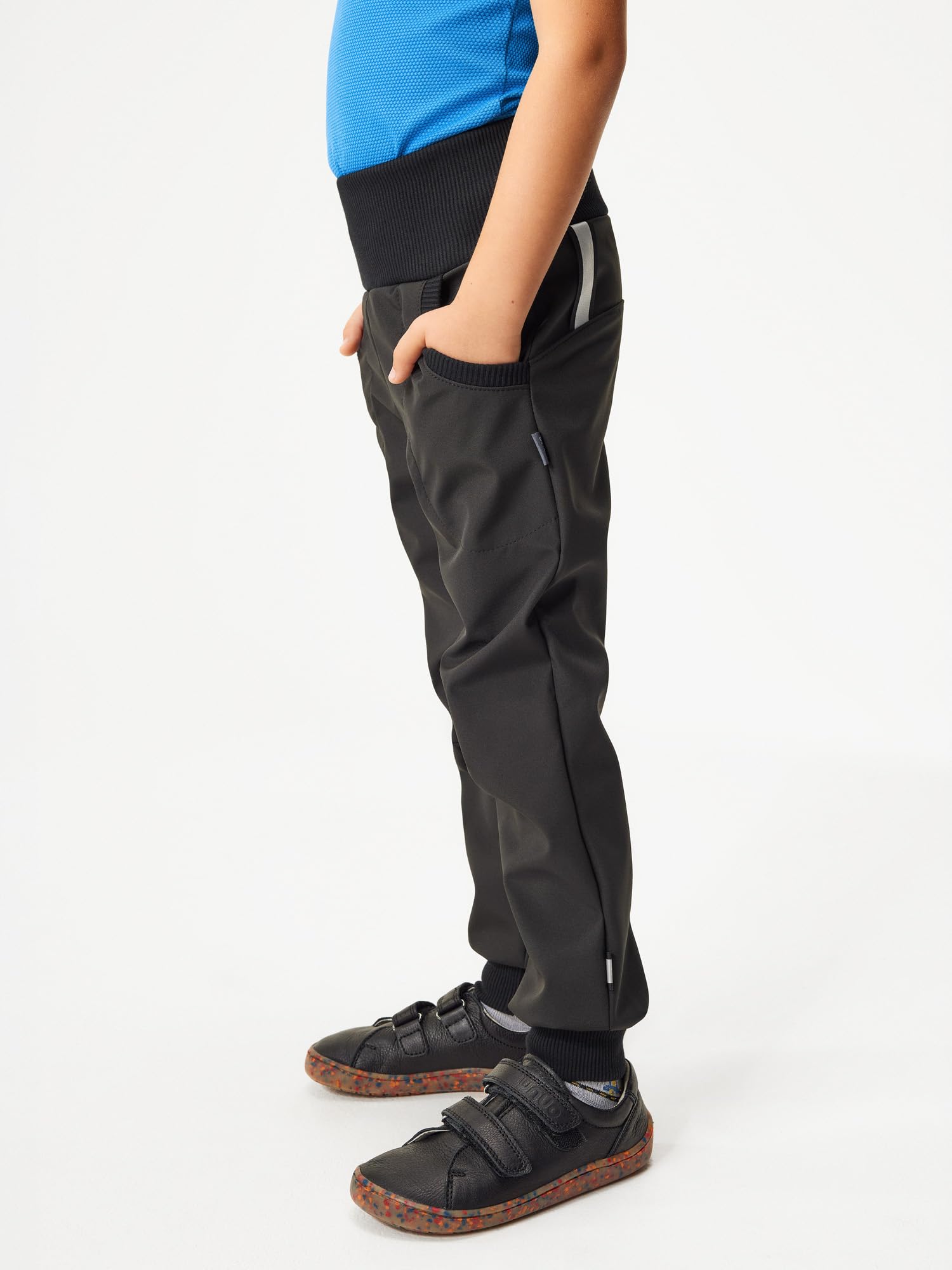 Kinder Unisex Softshell Hose mit Fleece Wasserabweisend und Winddichte Atmungsaktive Outdoorhose Funktionshose Street