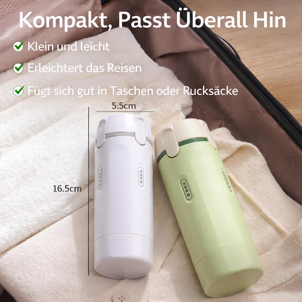 Cleanvo 4-In-1 Reise- & Gym-Spender, Cleanvo Duschsystem, Auslaufsicher Verschlossen, Tragbar, FüR Diverse Lotionen, Andere Pflegeprodukte Eignet (Weiß)