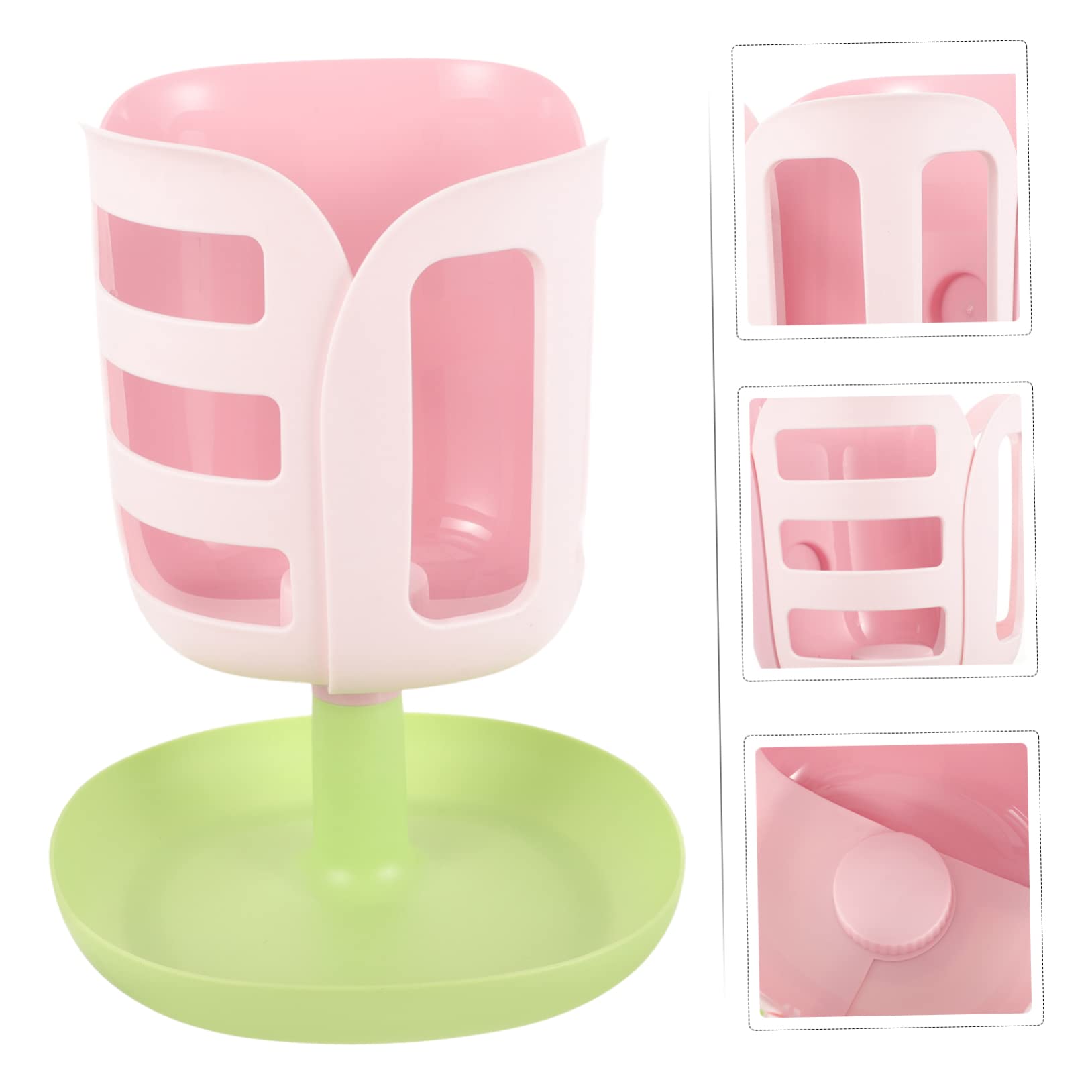 Soporte De Comedero para Conejos y Roedores Alimentador De Hierba y Comida Diseño Antivuelco para Jaulas De Pequeñas