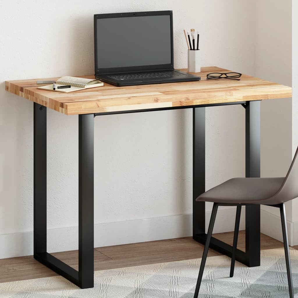 Tablero de mesa rectangular de madera maciza de acacia de 100 x 70 cm