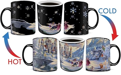 Miniatura 4 de Morphing Mugs Disney  La Bella y la Bestia  Encantamiento de Invierno  Una taza sensible al calor de 16 oz  Imagen completa revelada cuando se añade