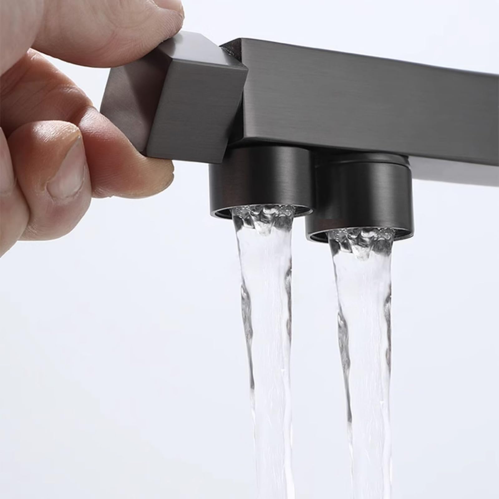 Grifo de cocina extraíble con boquilla giratoria para agua fría y caliente, ideal para sistemas de ósmosis inversa, perfecto para instalaciones de ventanas