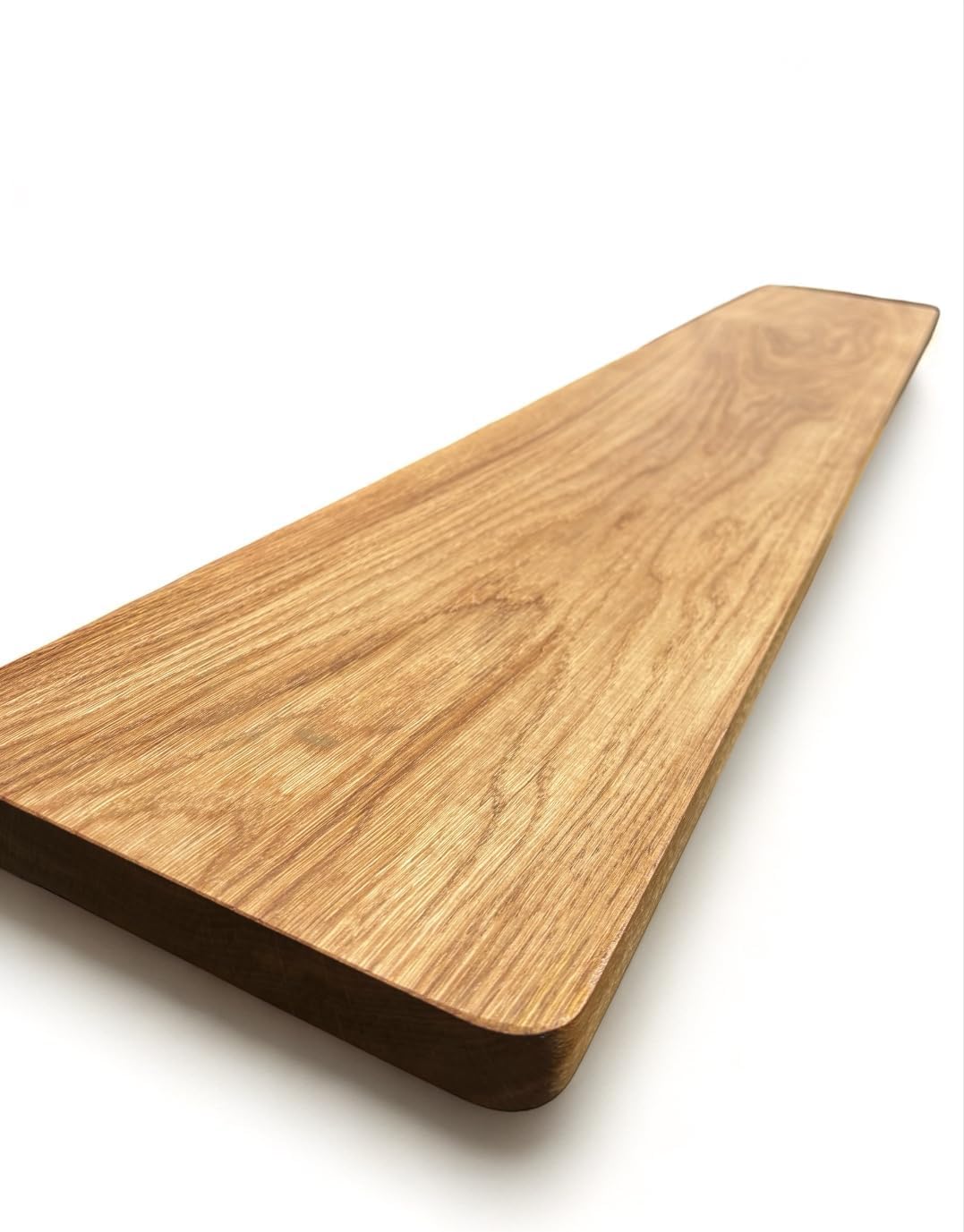 Davanzale in rovere massiccio con angoli arrotondati, 4 cm di spessore, scala oliata, angoli arrotondati, pannello in legno, tavola di quercia 110 x 20 cm)