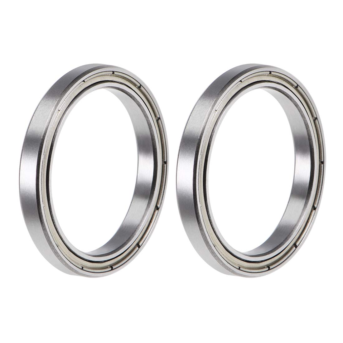 Sourcing Map Roulement à Billes à Gorge Profonde 6809-2RS 45x58x7mm Double Scellé Chrome Acier 1pcs