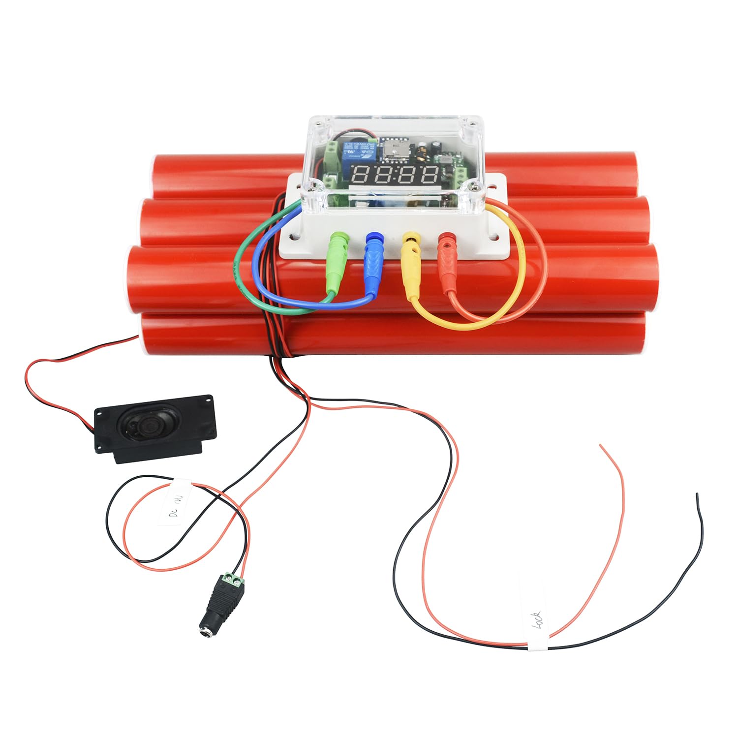 Fake Bomb Box Escape Room Props Plug The Wires in Correct Sequence