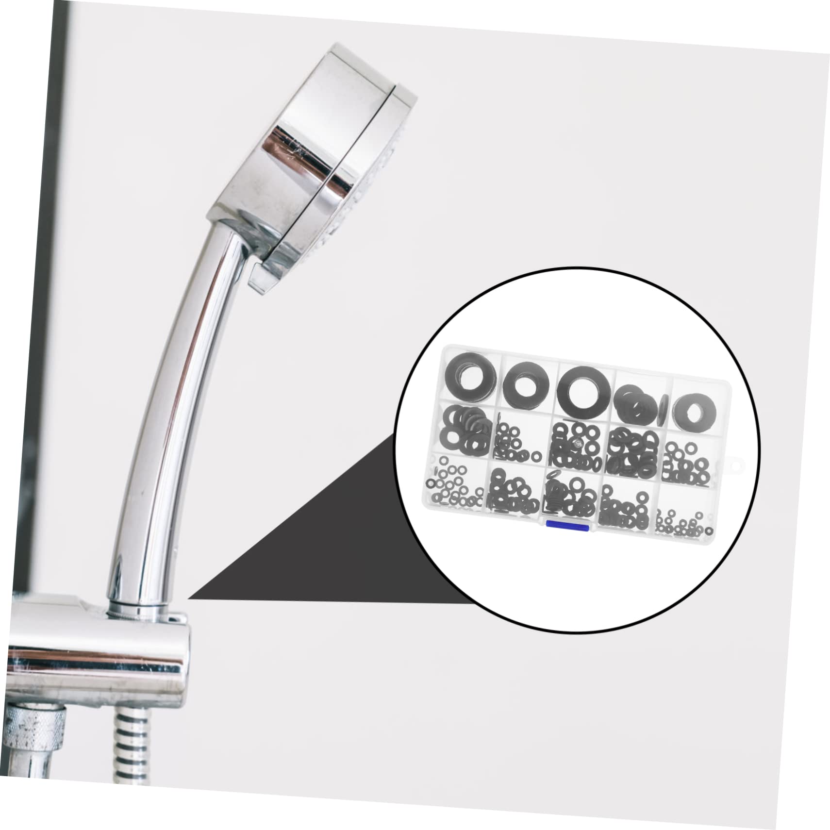 215piezas Arandelas Planas Para Fregadero Repuesto De Anillos De Montaje y Sellado Compatible Fontanería y Drenaje De Accesorios Para Cocinas y Baños