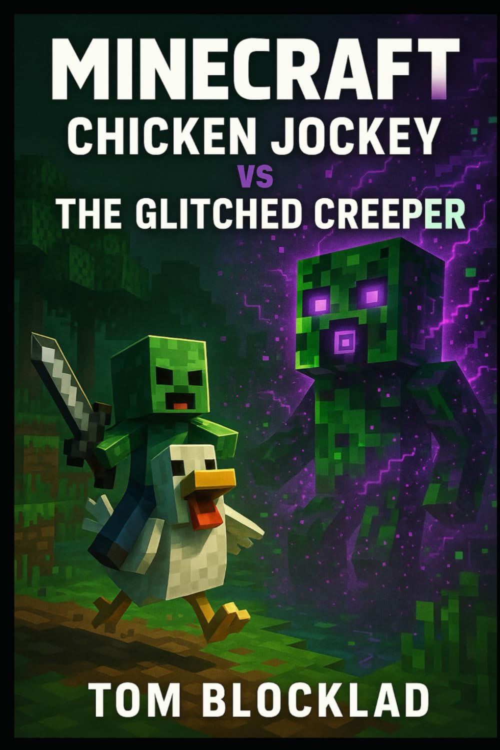 MINECRAFT: Chicken Jockey vs The Glitched Creeper: Unofficial Books (Minecraft Chicken Jockey Adventures)
