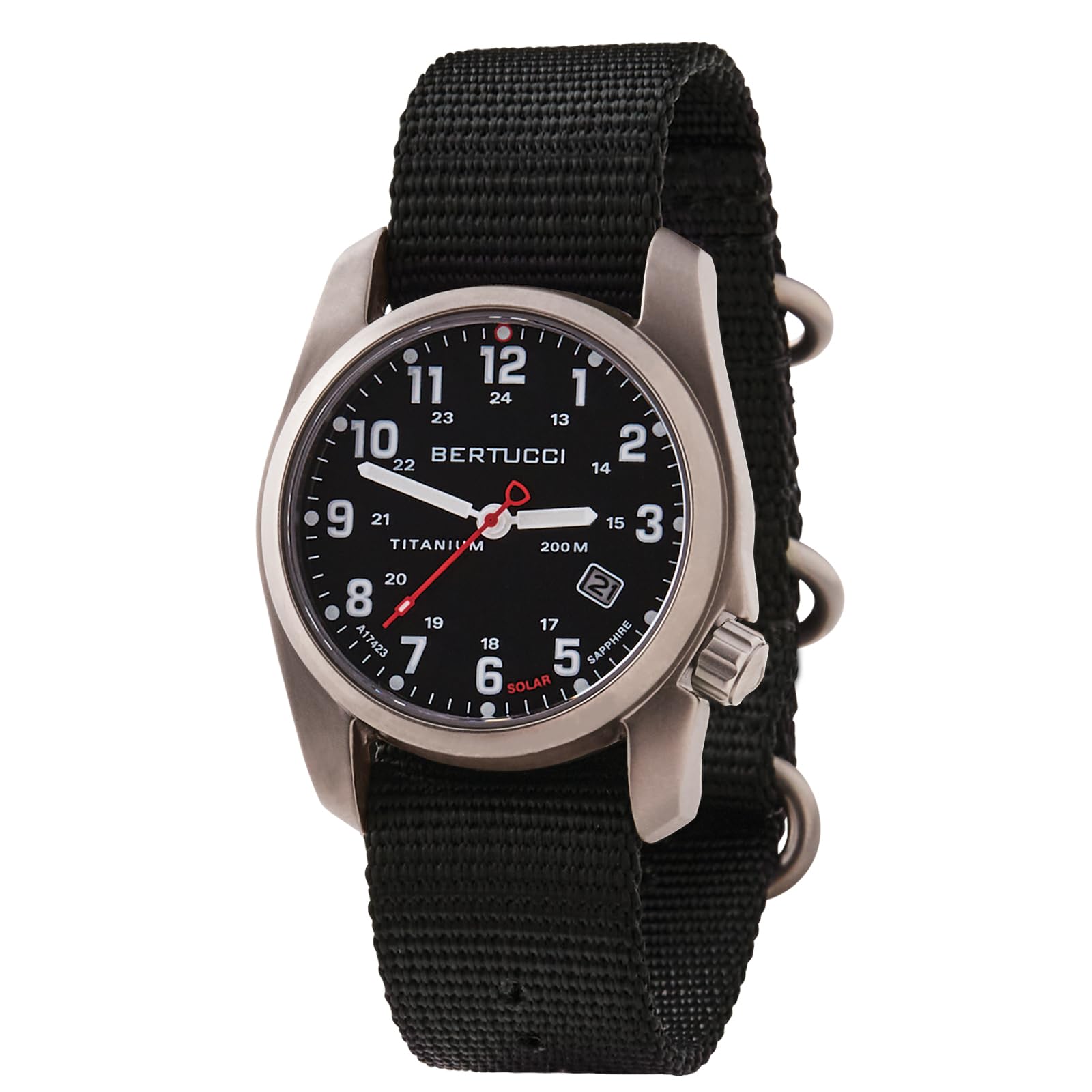 Amazon | BERTUCCI A-2T ソーラークラシックウォッチ | ブラック