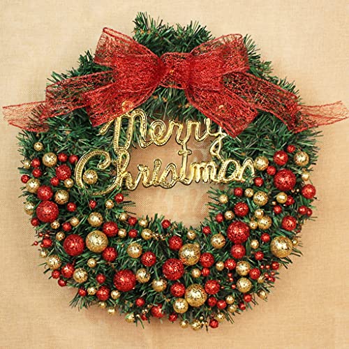Couronne de Noël pour intérieur et mur sans perte d'aiguilles