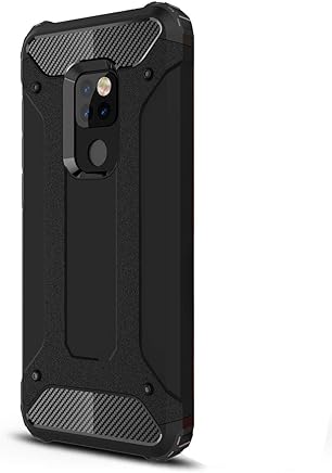 FANFO Funda Huawei Mate 20 X, Carcasa Elegante Robusta Armadura H?brida TPU/PC, Anti-Ara?azos Panel Trasero + Parachoques TPU A Prueba De Choques. Negro