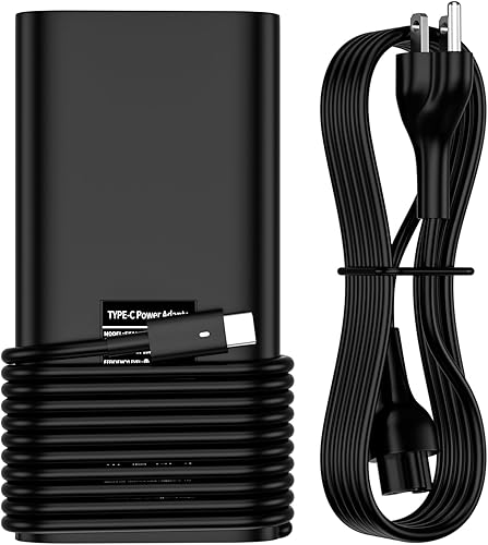 Adaptador USB C de 130 W para laptop compatible con Dell Inspiron 16 Plus 7620 7630 7640 Inspiron 14 Plus 7420 7430 7440 7445 Inspiron 17 7706 7773