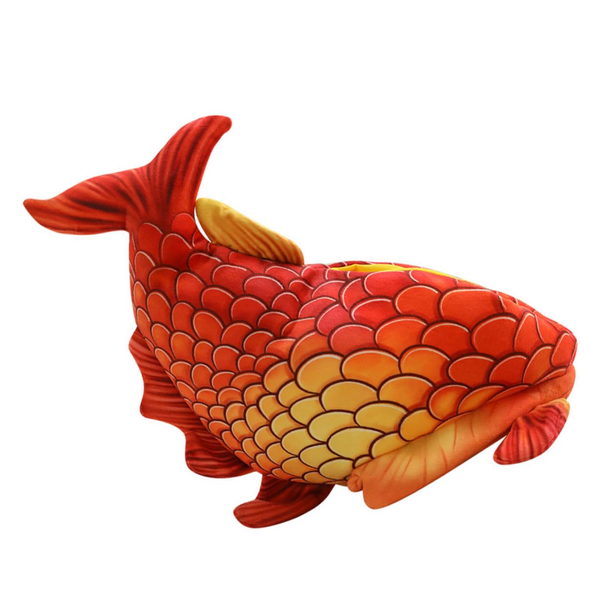 SOIMISS Sombrero de Disfraz para Rojo Diseño de Pez Cabeza, Tocado Creativo para Halloween y Fiestas, Accesorio Divertido para Juegos de Rol y Actuaciones