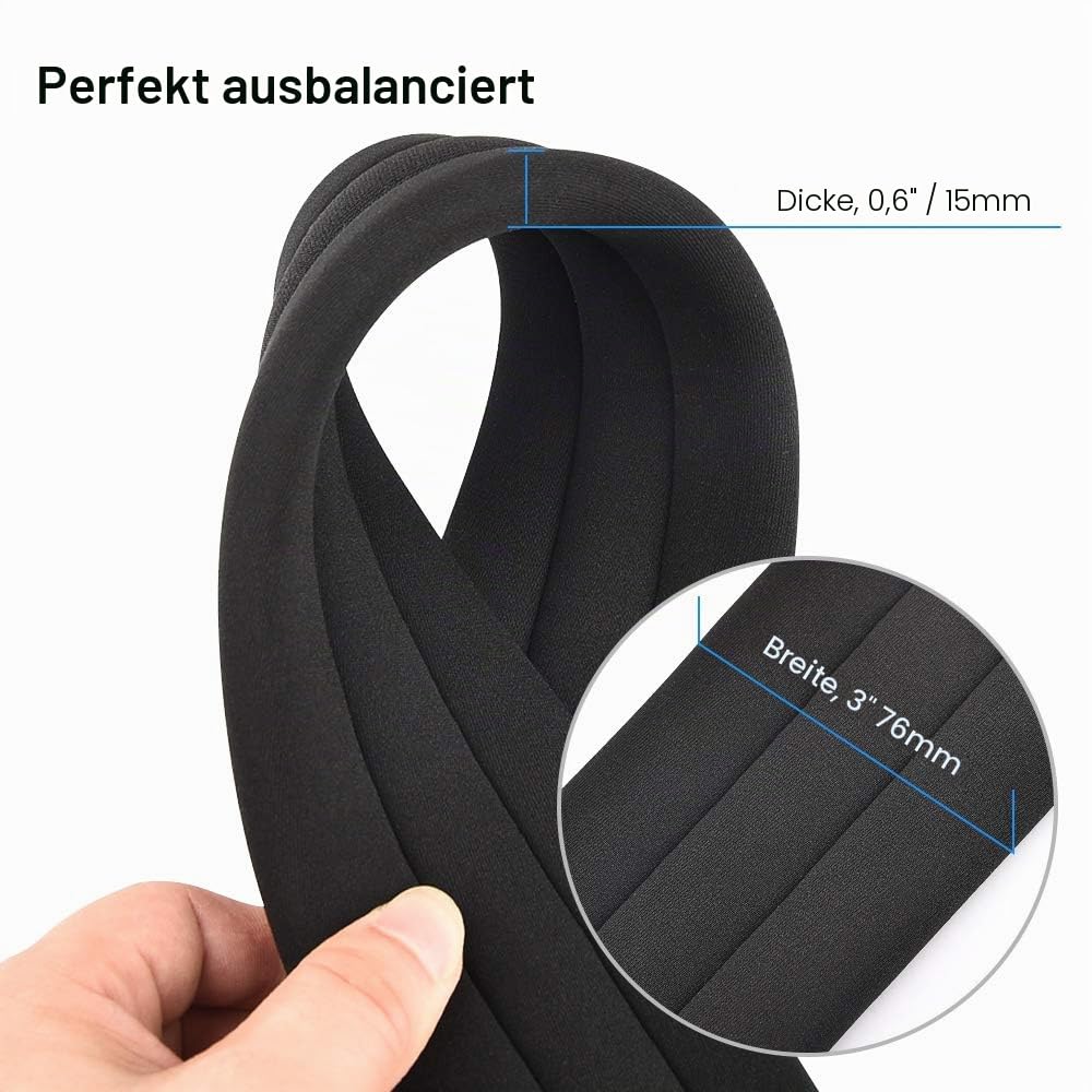 LEKATO Bassgurt für E-Gitarre und Bass, 7,6 cm breit, gepolsterter Gitarrengurt, verstellbare Länge von 114,3 cm bis 139,7 cm, Bass-Gitarrengurt