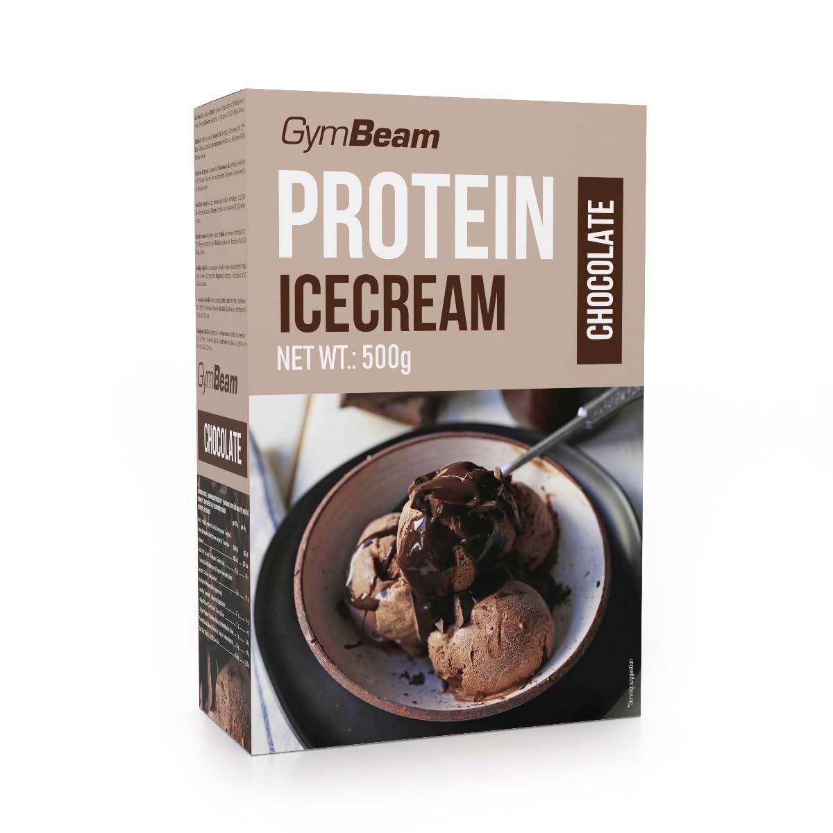 GymBeam Preparato per Gelato Proteico 500 g, Alternativa Sana al Gelato Classico con più del 50% di Proteine, Facile da Preparare, Disponibile in 3 Gusti Deliziosi (chocolate)
