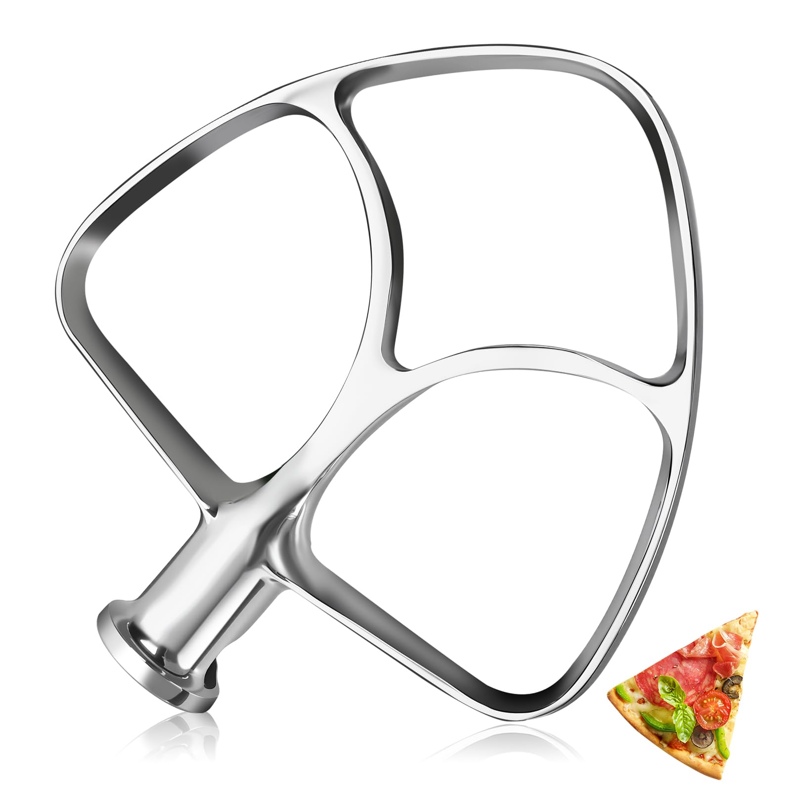 Stainless Steel Paddle Flat Beater, Accessories and Attachments for KitchenAid Mixers, Fit 4.5-5 QT stand Mixing Bowl,dishwasher safe mixing parts.
