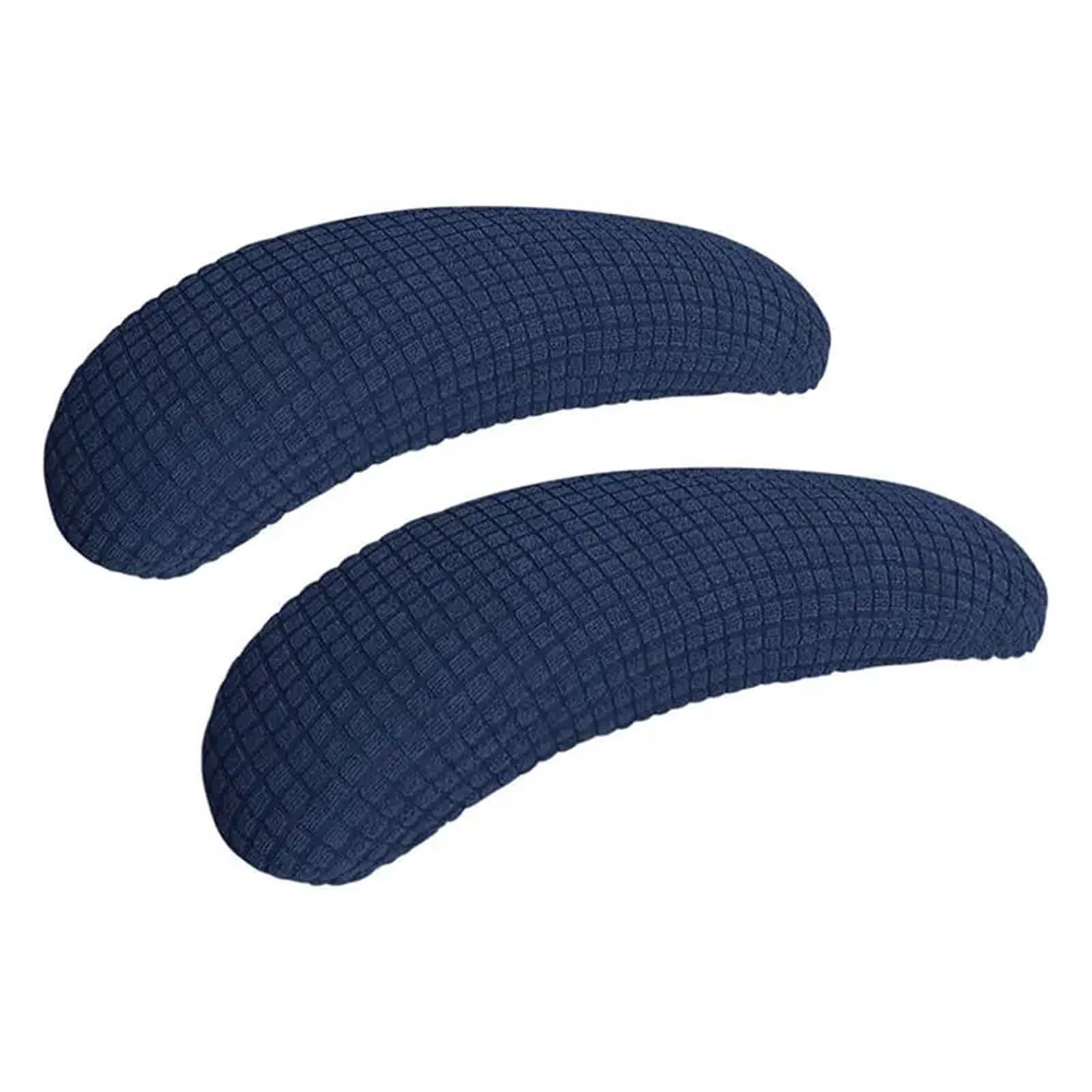 ENmrfvkz Office Spandex Armrest Covers, Office Chair Armrest Covers 4 Pcs Multicolor Universal Removable Elastic Washable(Blu)