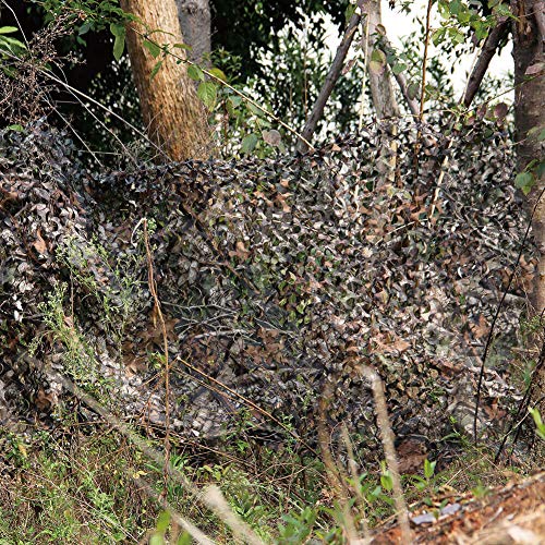 HYOUT Woodland Camouflage Netting,Jungle Maple Camo Net for Hunting Shooting Blind Camping Military Party Decoration Watching Hide