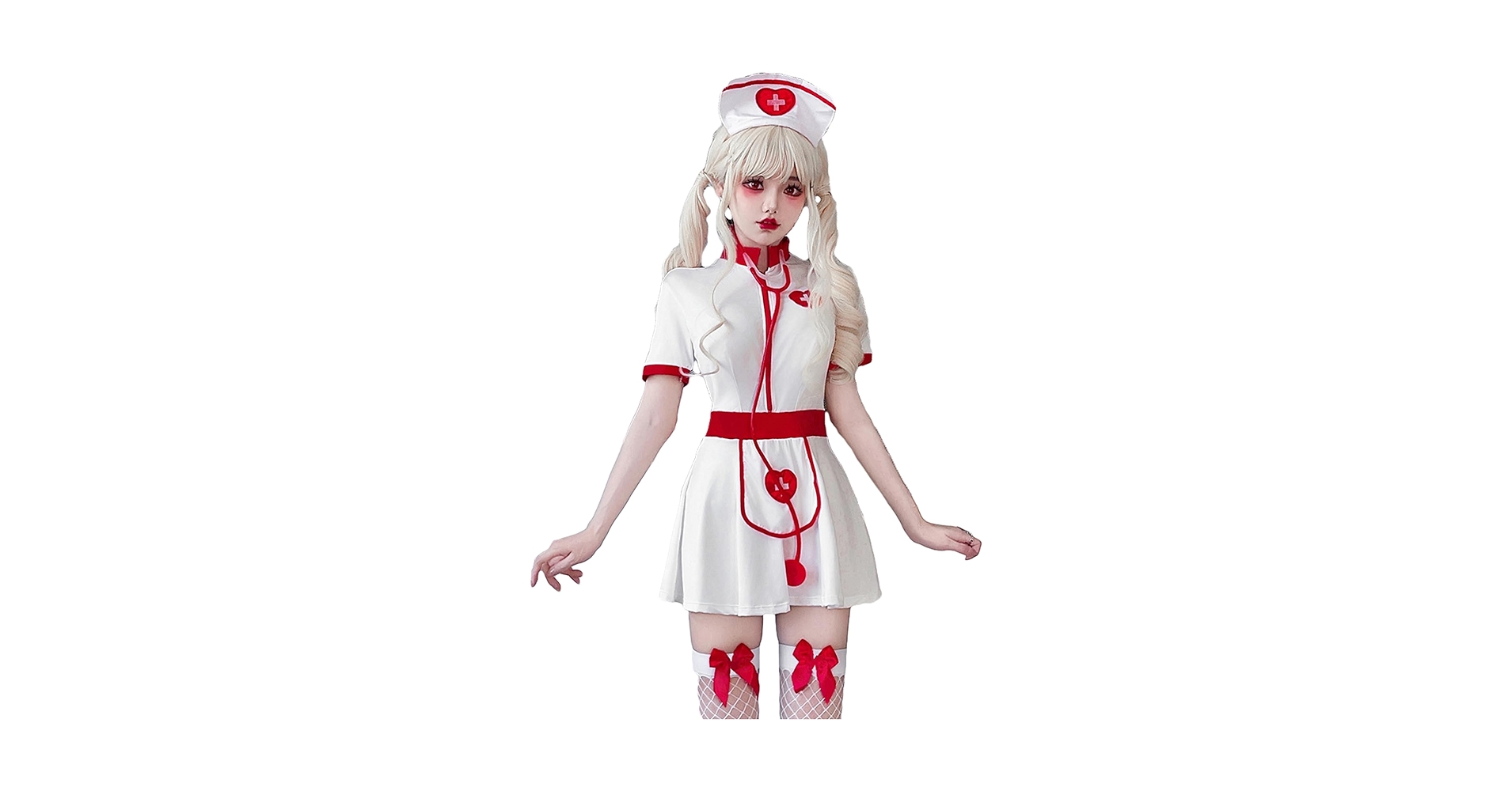Amazon.co.jp: zimumoda ハロウィン セクシー ナース 4点セット