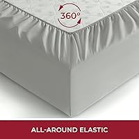 Vista 33 de Mellanni California King Fitted Sheet - Iconic Collection Bedding Sheets with up to 16 inch Deep Pocket - Soft & Cooling - Fade & Stain Resistant