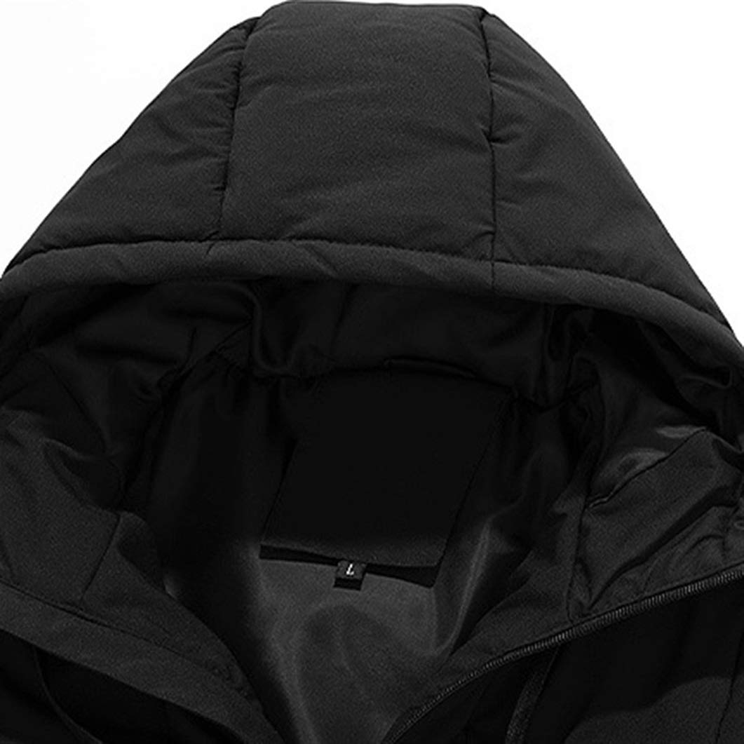 Chaleco térmico Hombres Mujeres Chalecos de plumón de pato USB Calefacción eléctrica Chalecos de senderismo Abrigo de deportes al aire libre Abrigo de invierno con gorra Calefacción inteligente Hombre
