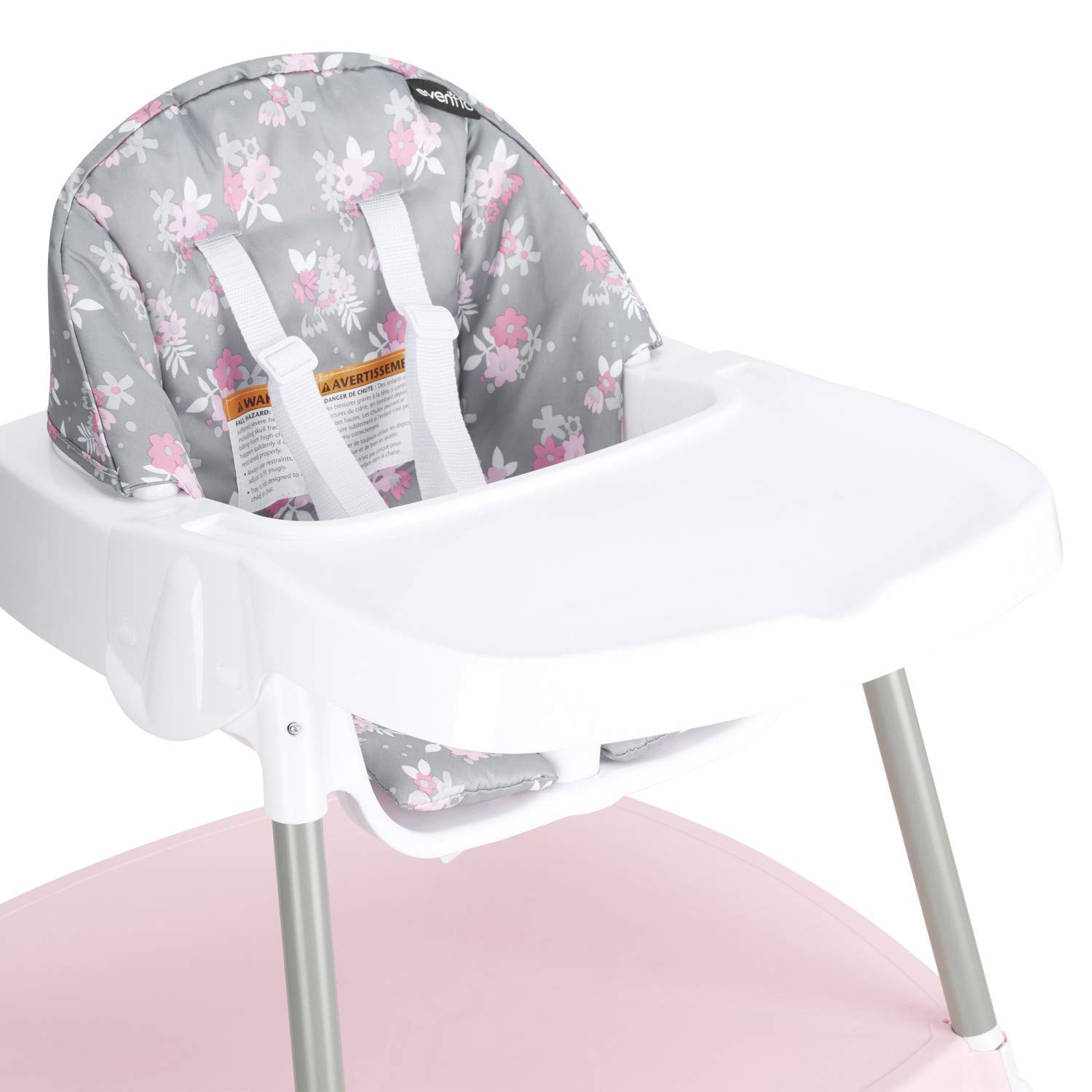 Amazon.com : Evenflo 4-in-1 Eat & Grow Convertible High Chair, Poppy, Pack  of 1 : Baby