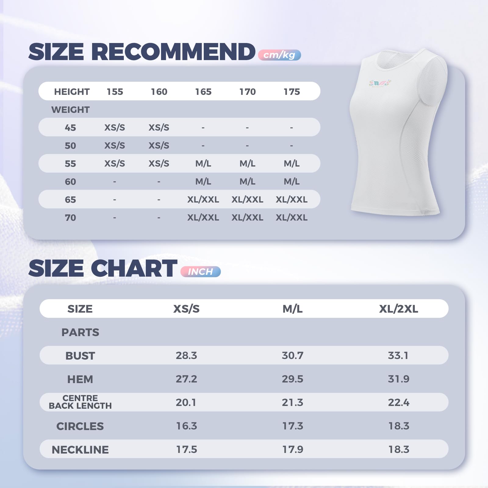 ROCKBROS TVI Gilet de sous-Maillot pour Femme sans Manches Séchage Rapide, sous-Vêtement Cycliste en Maille Sweat-Shirts Respirant Léger Vélo VTT Running Jogging, Blanc