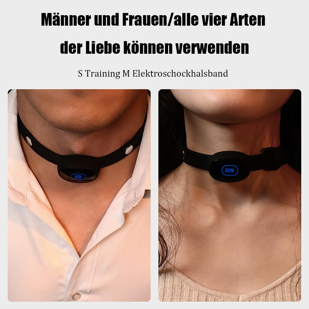 BDSM Elektrische Stimulation Kragen Einstellbar APP Control Kragen Paare Flirt Cosplay SM Elektrische Schock Schock Slave Kragen Fetisch Für Männer Frauen Spiel Halsband Schloss Halsbänder