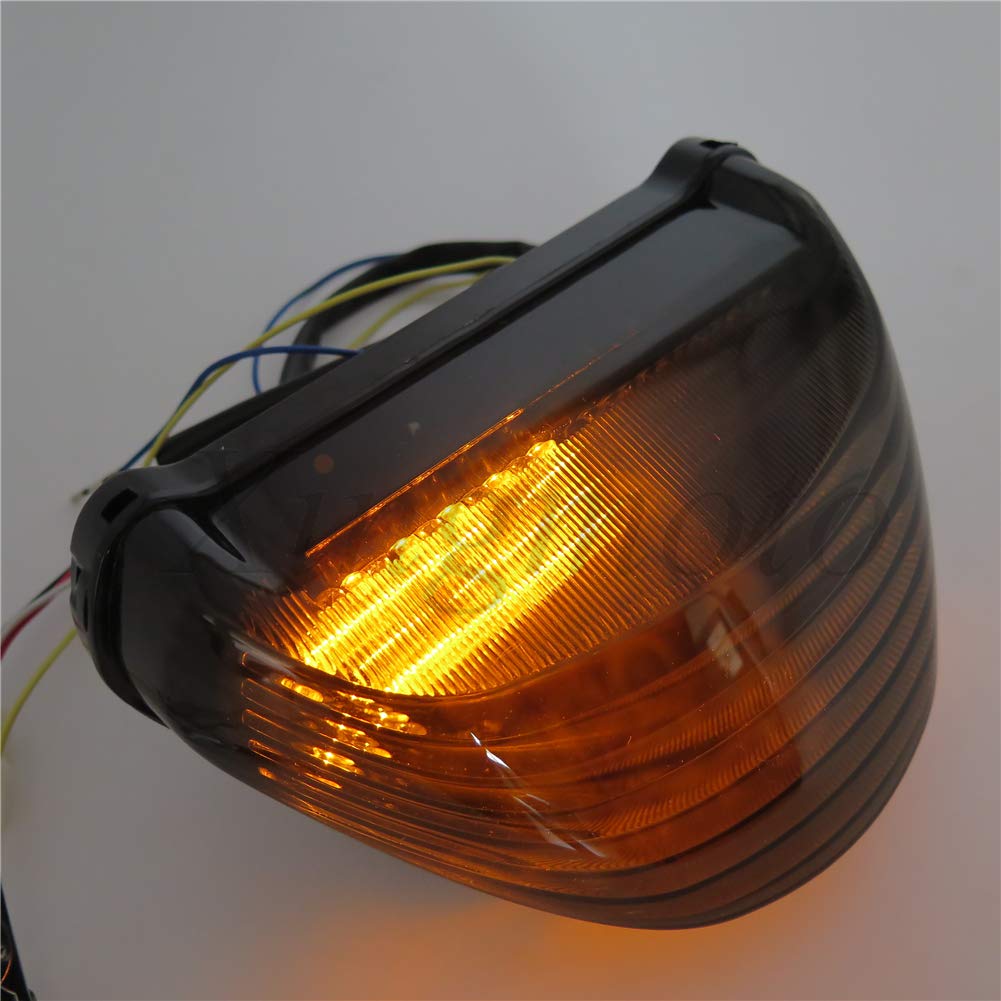 Tail Light Brake Light Turn Signals for 2000 2001 2002 2003 2004 2005 for Kawasaki Ninja ZX-12R ZX1200 Smoke