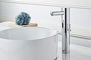 Wasserhahn Bad mit Infrarot Sensor Automatisch Berührungsloser Waschtischarmatur Induktion Waschtischmischer Mischbatterie Einhebelmischer für Badarmatur Waschbecken, Badezimmer Armaturen