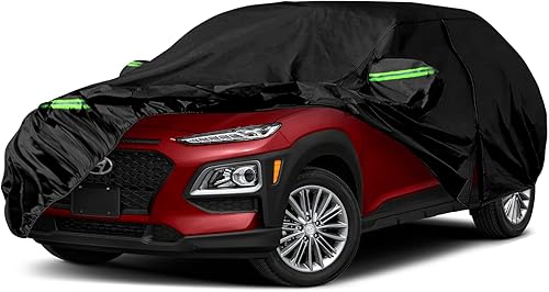 Fundas impermeables para automóvil de repuesto para Hyundai Kona 2018-2025, 6 capas para todo tipo de clima, ajuste personalizado, con puerta
