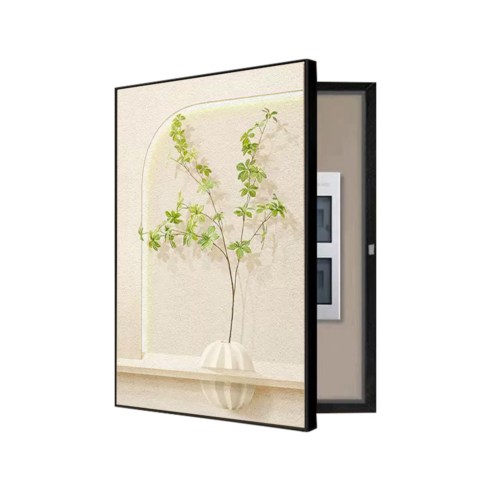 Cuadro Electrico Tapa Caja Decorativos, Pintura Decorativa para Caja de Medidor Eléctrico, Cubierta Decorativa para Caja de Fusibles, Tapa Cuadro Eléctrico(D-left,40X60CM/15.7x23.6in)