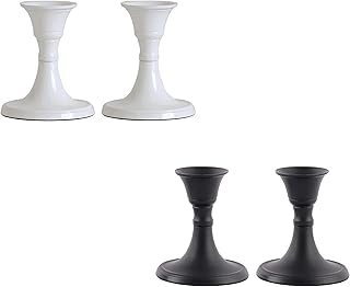 Rely+ Candle Holder Set of 2 - Decorative Taper Candles for Candlesticks - Candle Stick Candle Holder -Candlestick Holders for Taper Candles - Modern Candle Holders for Dinner, Party