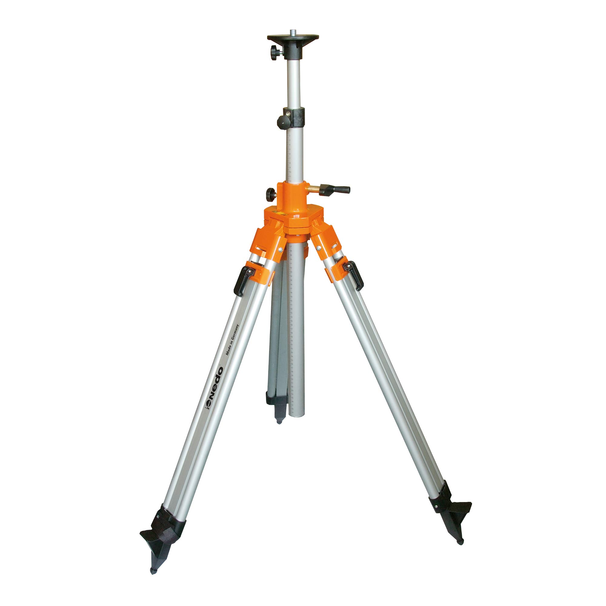 Nedo SIRIUS 1 HV - Livella laser a rotazione orizzontale e verticale con cavalletto a manovella Nedo e set di tappetini flessibili, laser di livellamento con Acceptor 2 Digital e clip, classe laser 2