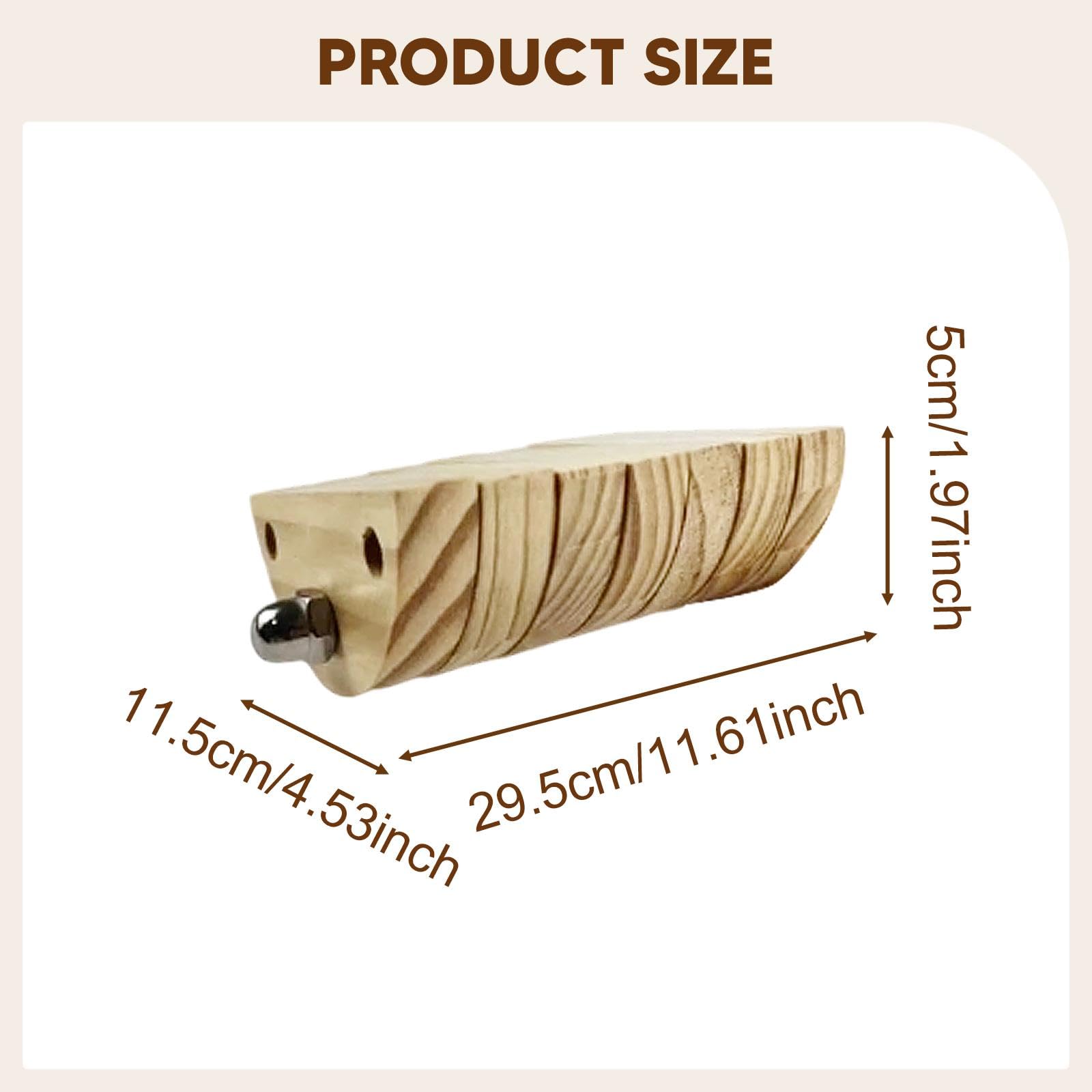 Tablero de Equilibrio Mejorado para Estabilidad de Pie de Madera para Ejercicios de Flexibilidad Y Balance Entrenador de Tobillo Y Pierna a