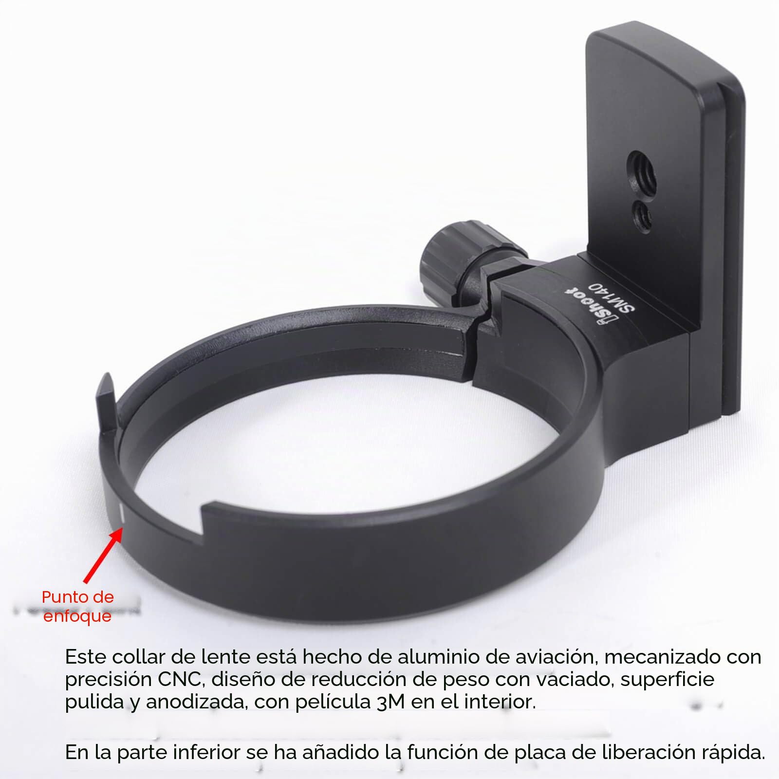 iShoot Anillo de Montaje en Trípode Collar de Lente Compatible con Sigma 100-400mm f5-6.3 DG OS HSM Contemporary EF/F Mount, Soporte de Lente Inferior es Arca-Swiss Cámara Placa de Liberación Rápida