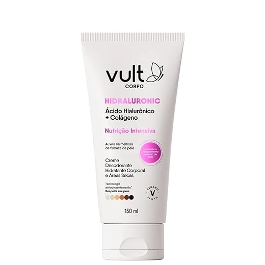VULT LOÇÃO DESODORANTE HIDRATANTE CORPORAL ÁREAS SECAS COLÁGENO VEGETAL 150ML