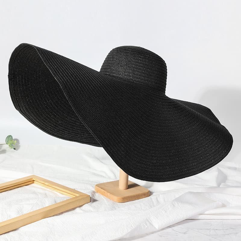 Chapeau de soleil pliable pour femme grand chapeau de plage contre la chaleur