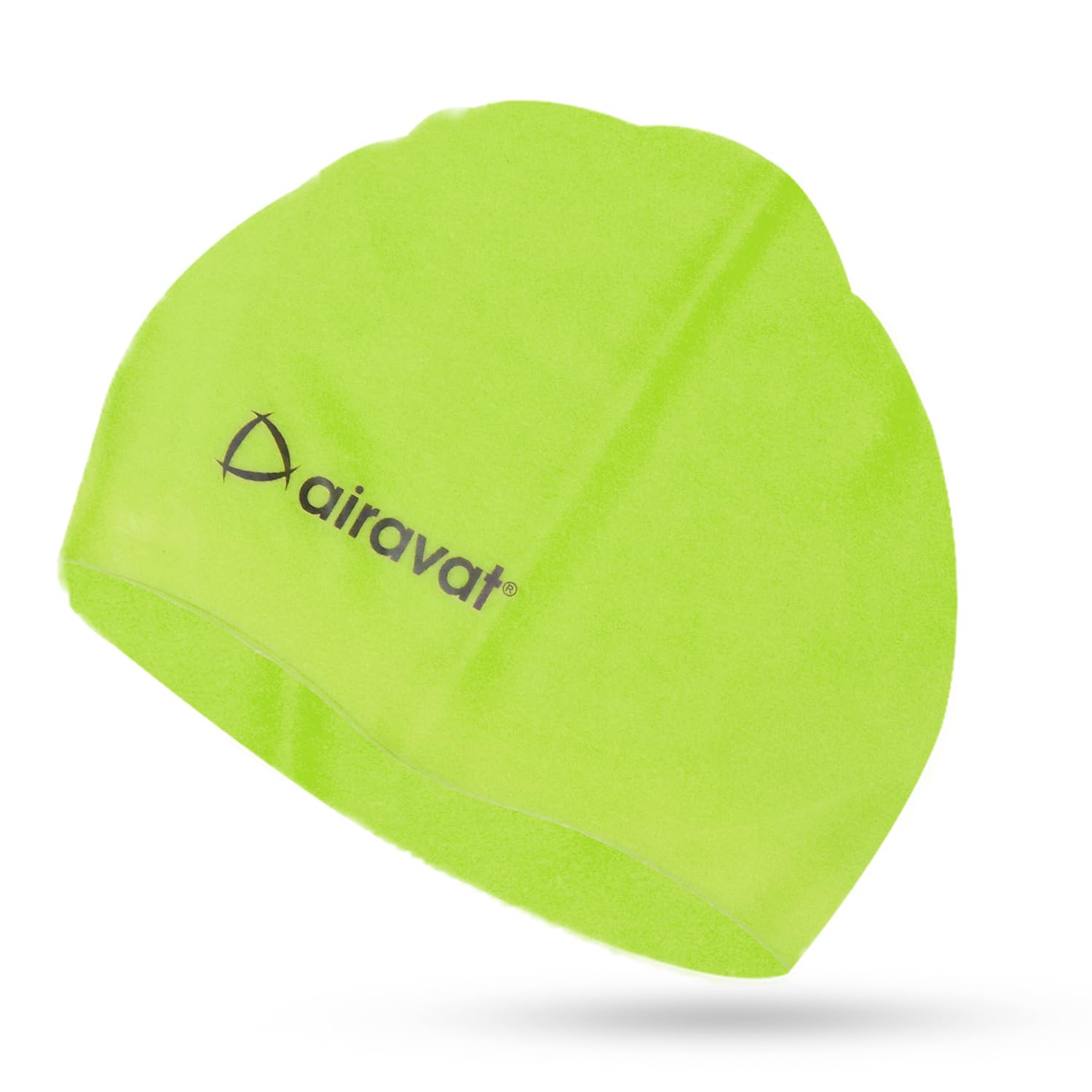 Airavat Basic Swim Cap, 001 Silicone Swim Cap, Comfortable Bathing Cap Ideal for Curly Short Medium Long Hair, Swimming Cap for Women and Men (Neon)-image-35