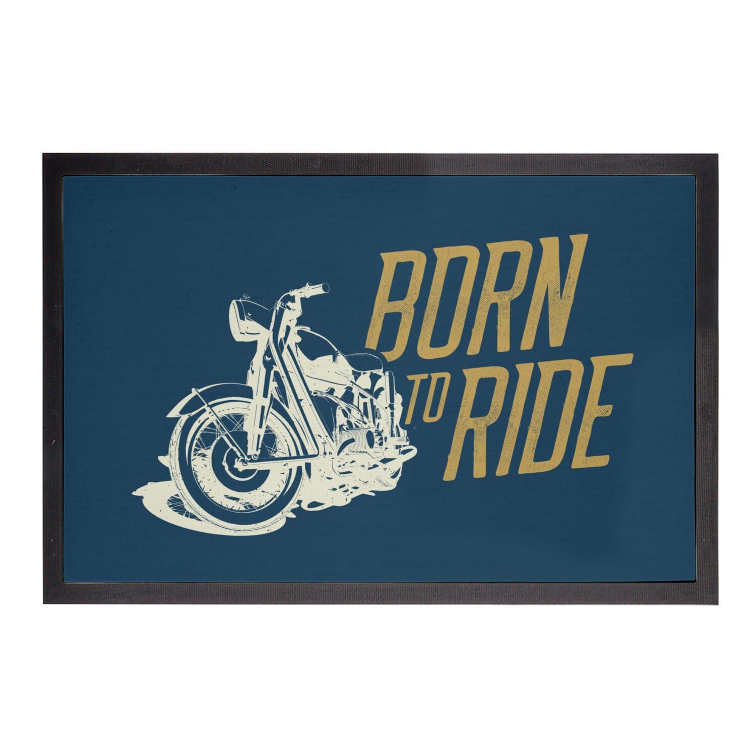 Paillasson moto born to ride idéal pour l'entrée des passionnés de custom