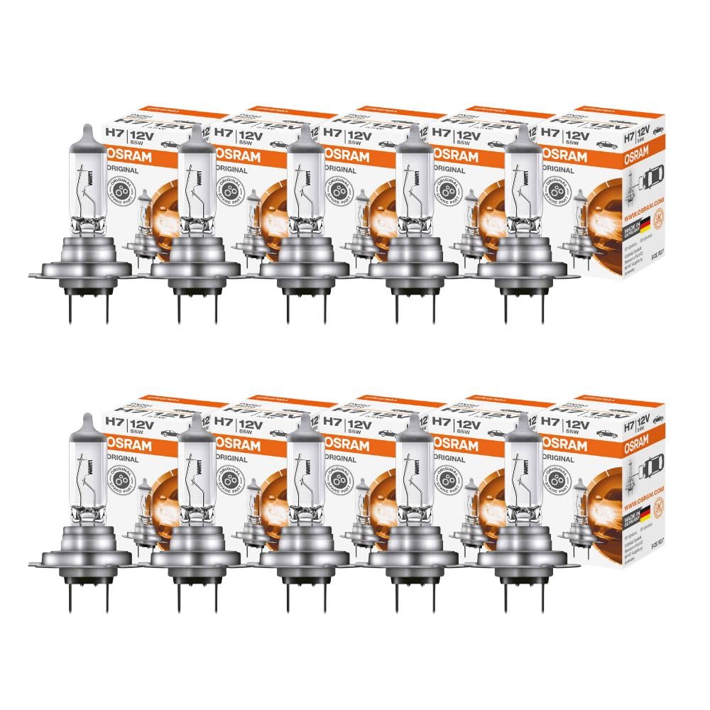 10x Osram Glühbirne Original H7 12v 55w Px26d Fernscheinwerfer