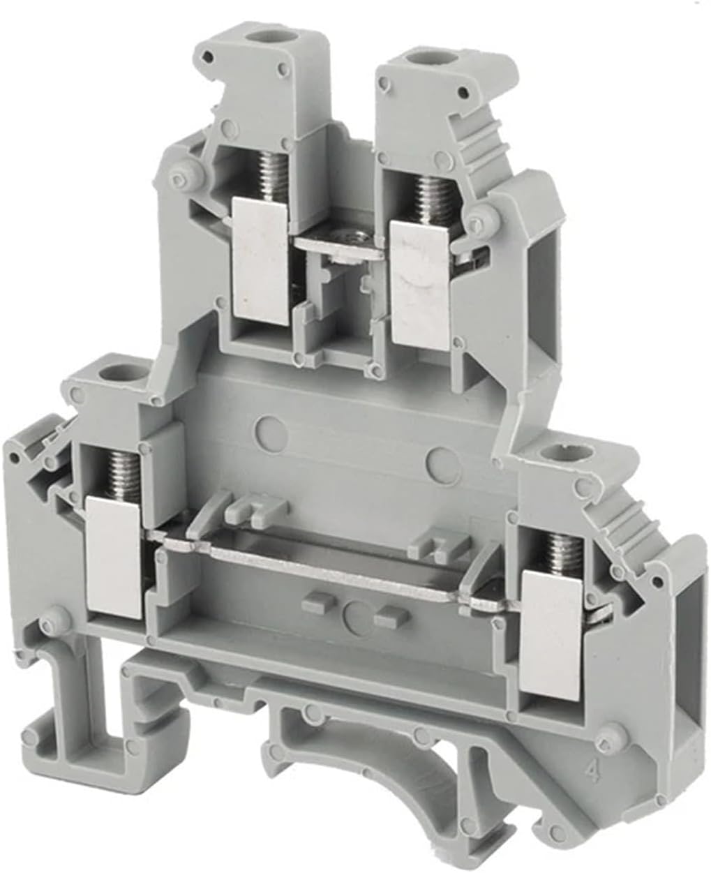 10PCS UKK3 UKK5 Rail Type Universal Double Terminal Block Screw Type Crimping Terminal Wire Electrical Connector