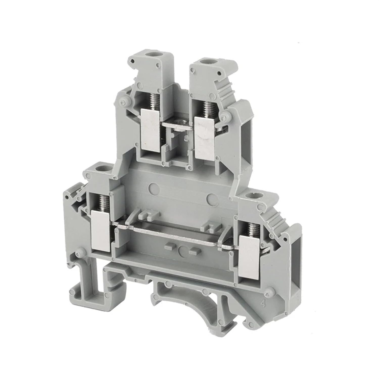 10PCS UKK3 UKK5 Rail Type Universal Double Terminal Block Screw Type Crimping Terminal Wire Electrical Connector(UKK3(10PCS))