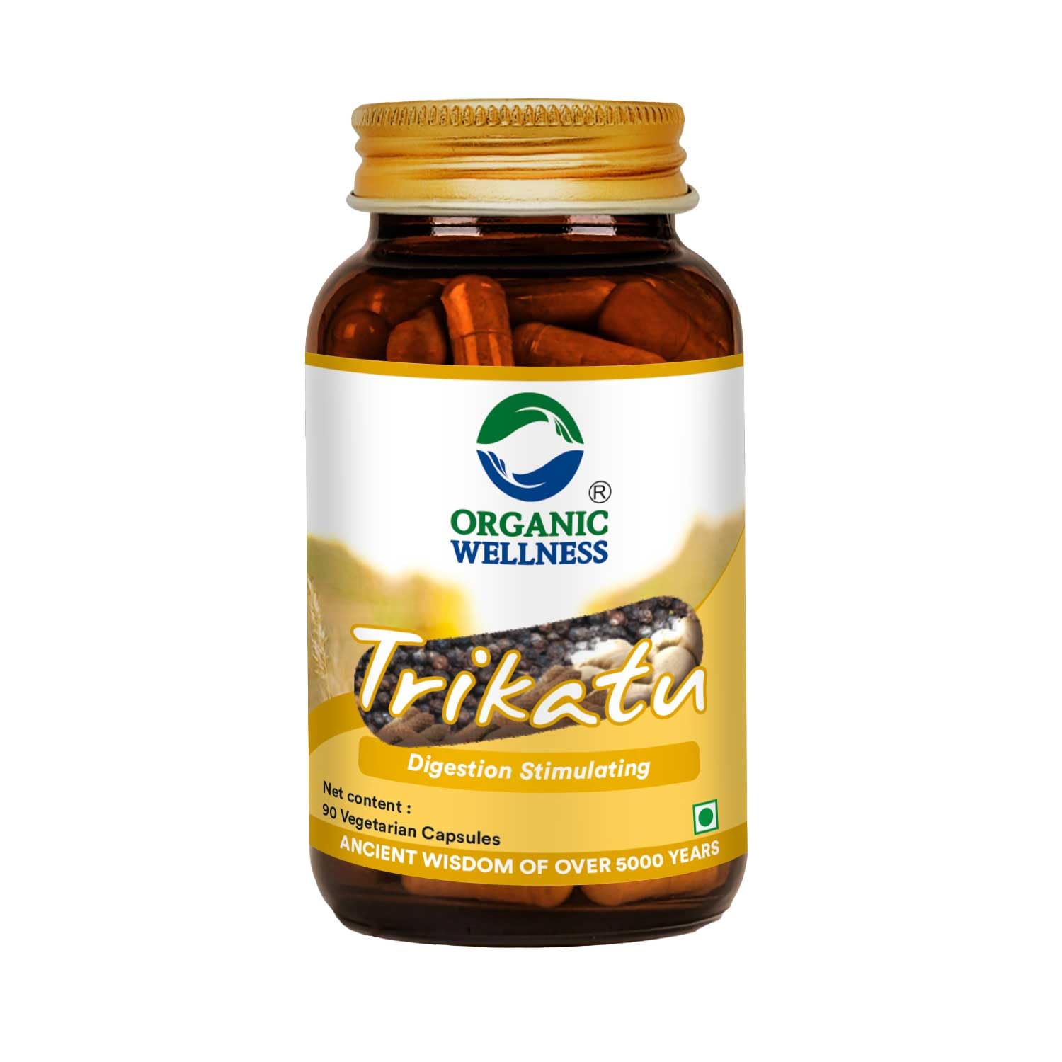 Trikatu 90 N Veg Capsule For Improve Digestion