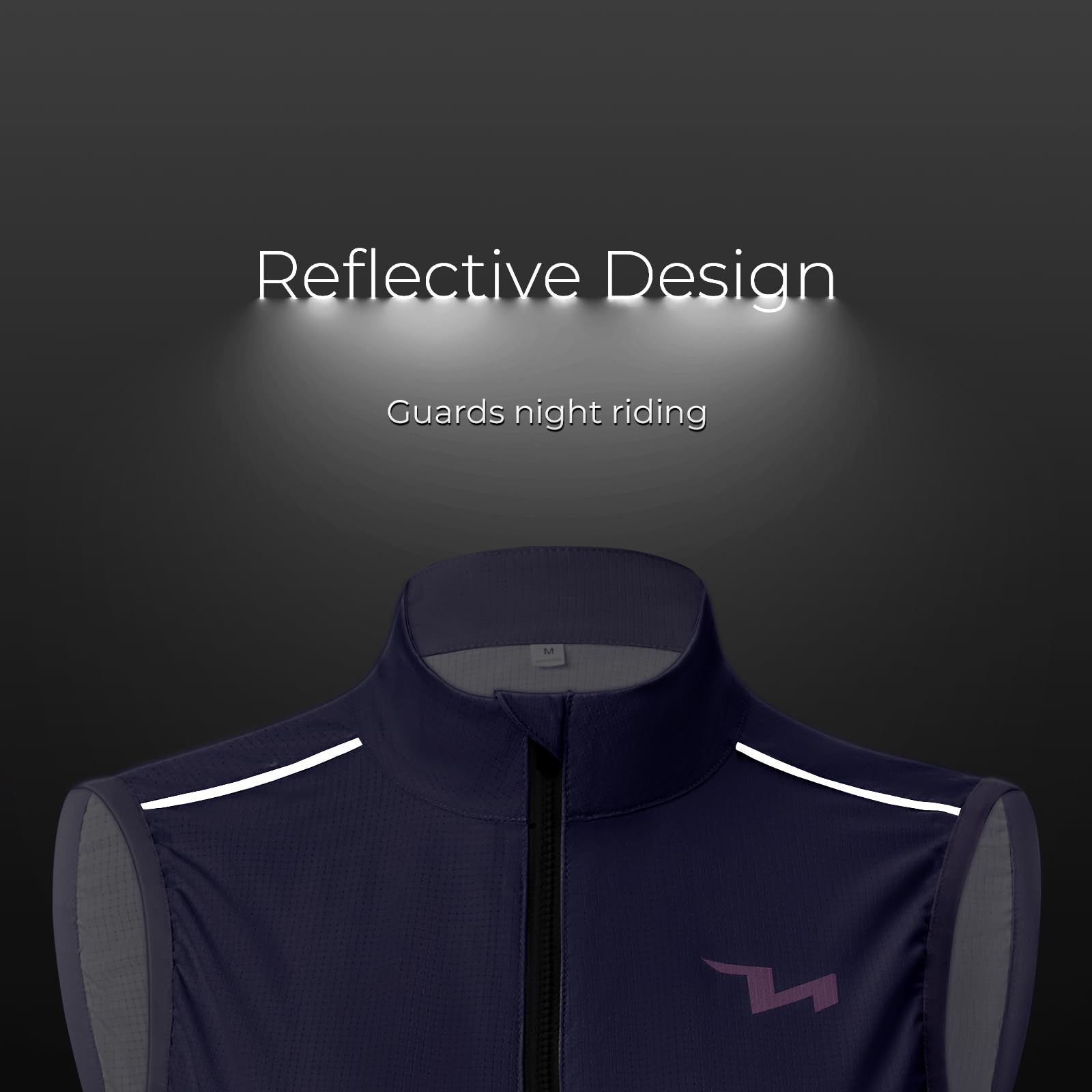 ROCKBROS TVI Gilet de Cyclisme Femme, Gilet Sans Manches Vélo, Veste Coupe-Vent Légère Respirant pour VTT Randonnée, Course à Pied, Golf