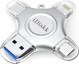 App-le Certified iDiskk 128GB Photo Stick for iPhone Flash Drive USB-C iPad Pro Android Samsung for iPhone 14/14 PRO/13/13 PRO/12 pro/12 mini/11/11/Pro/XR/X, Memory Stick for PC,MacBook…