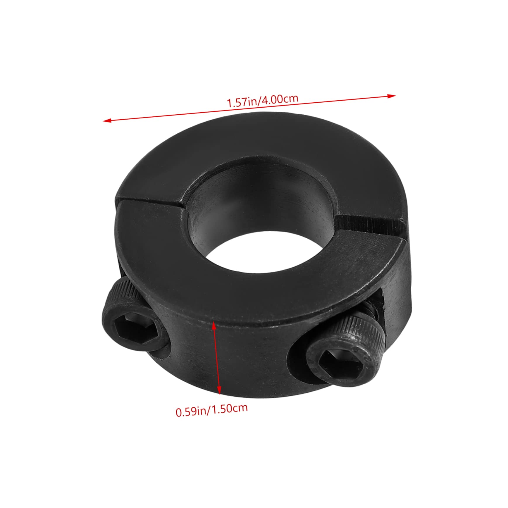 LIFKOME Steel Fixed Clamp Oxide Finish 2pcs Split Shaft Collars for Repair and Maintenance Needs