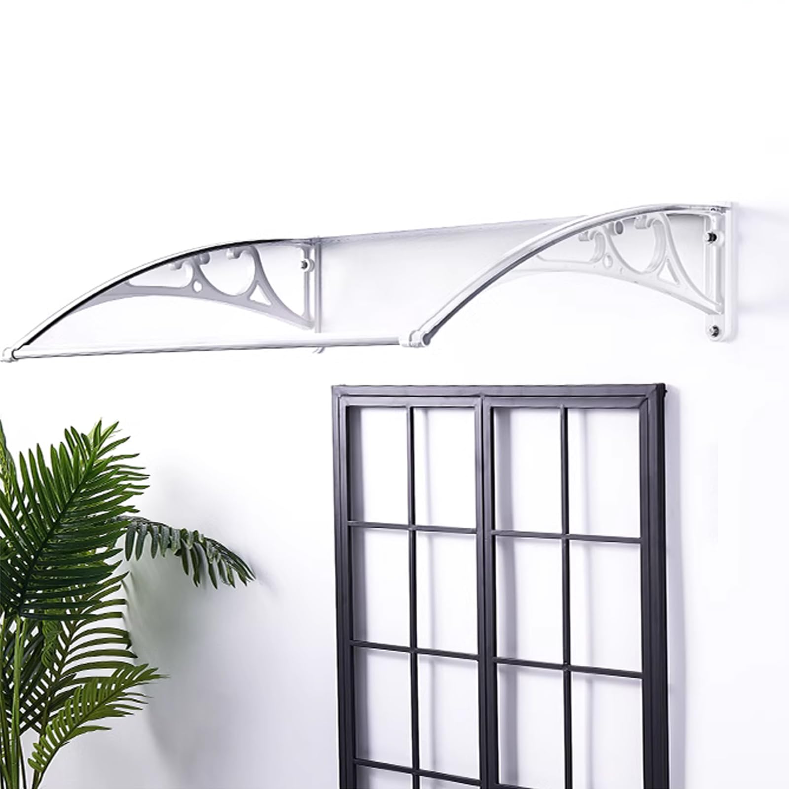 Auvent de fenêtre de porte haut de gamme marquise polycarbonate pour terrasse