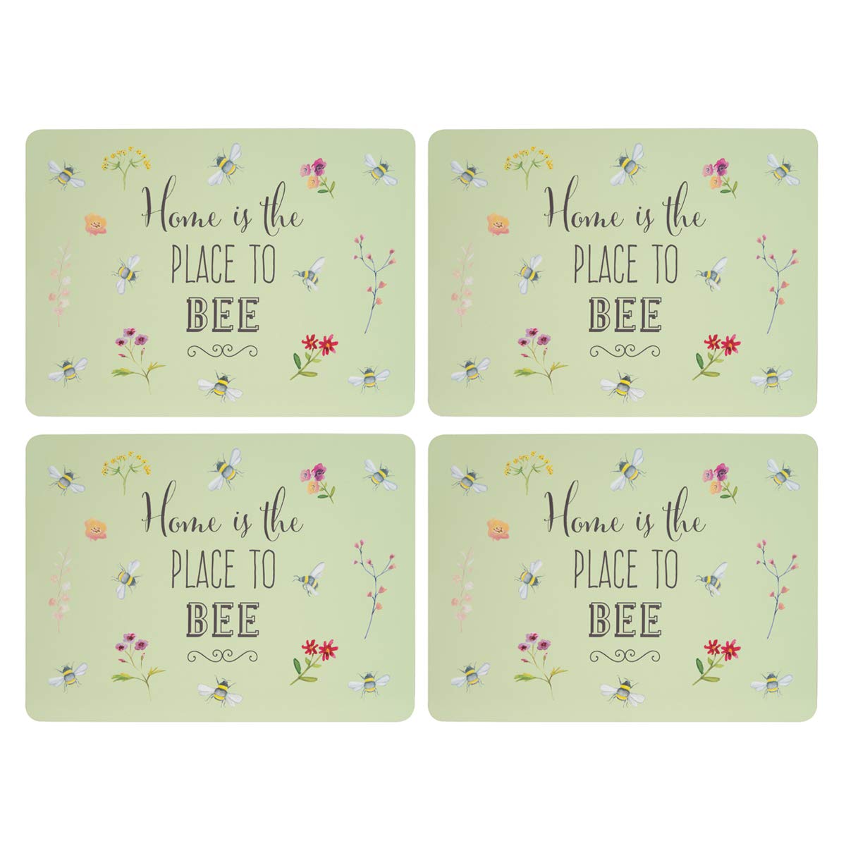 English Tableware Co. Bee Happy Set of 4 Placemats