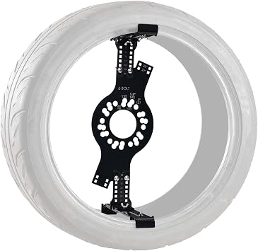 Wheel Fitment Tool 6-Lug, Offset & Backspacing Measuring Tool for 14-22" Wheels, 7-17" Wide, Universal Rim & Tire Fitment Simulator