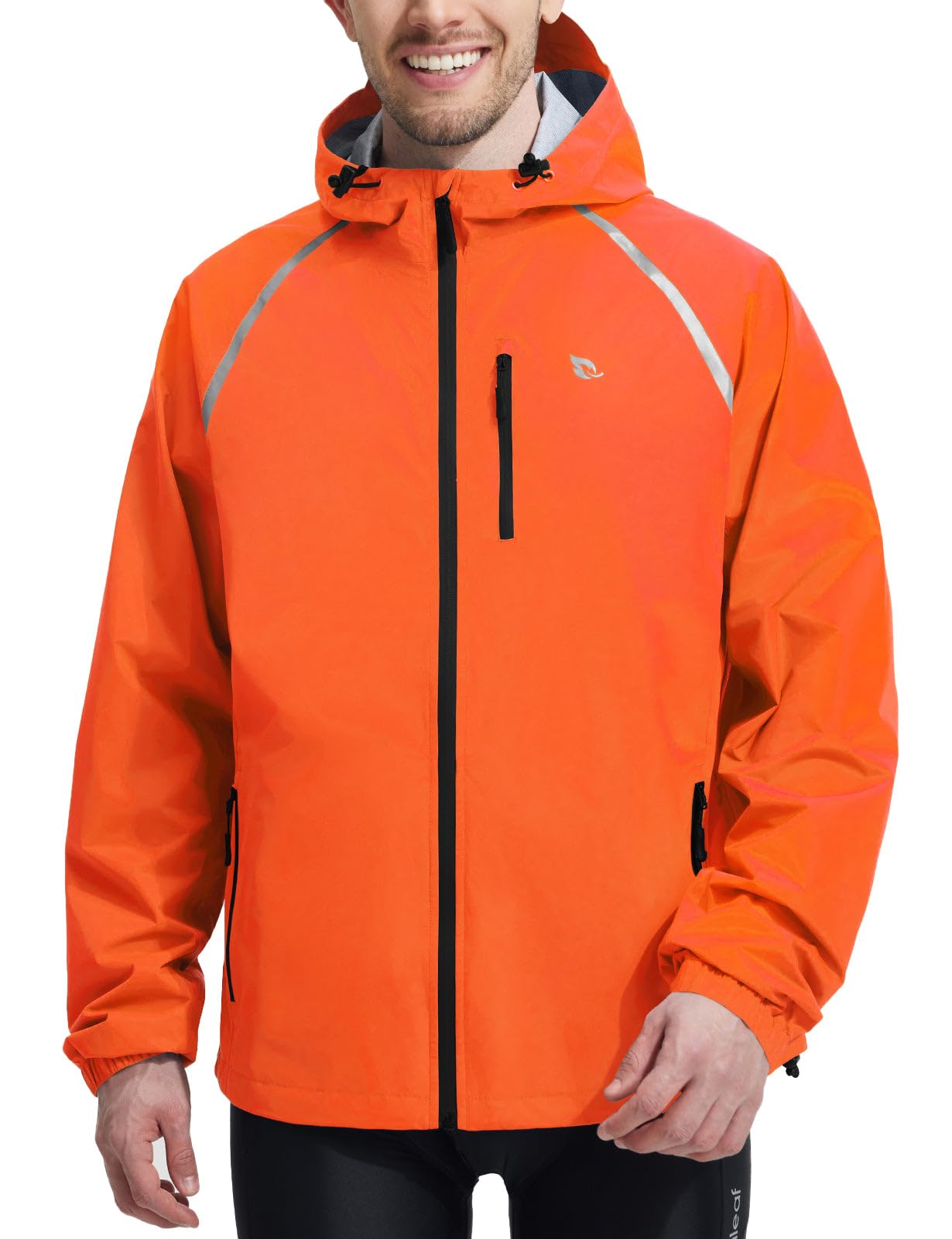 baleaf Fahrradjacke Herren Regenjacke Groß Wasserdicht Atmungsaktiv Tall Wanderjacke Windbreaker Outdoor Jacken Leichte Windjacke